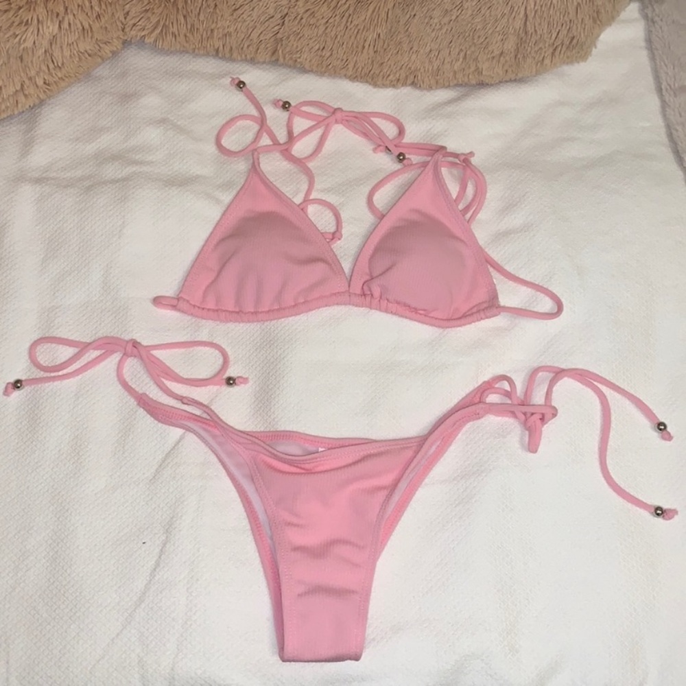 Pink bikini